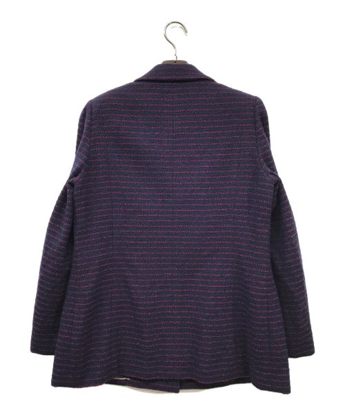 CHANEL（シャネル）CHANEL (シャネル) ダブルジャケット CHANEL シャネル ウール ダブルブレステッド フランス製 98A P11497V06878 ネイビー サイズ:42の古着・服飾アイテム