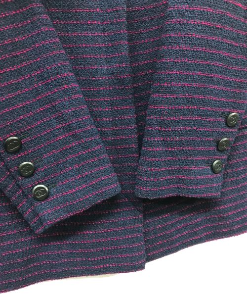 CHANEL（シャネル）CHANEL (シャネル) ダブルジャケット CHANEL シャネル ウール ダブルブレステッド フランス製 98A P11497V06878 ネイビー サイズ:42の古着・服飾アイテム