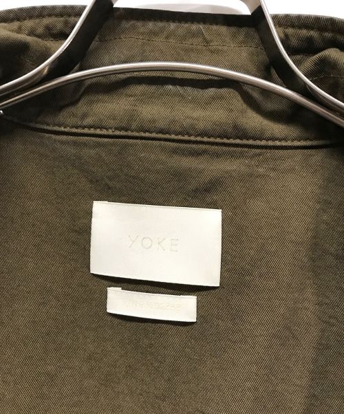 YOKE（ヨーク）YOKE (ヨーク) Military Long Vest/ミリタリーロングベスト/YK23FW0546V オリーブ サイズ:2の古着・服飾アイテム