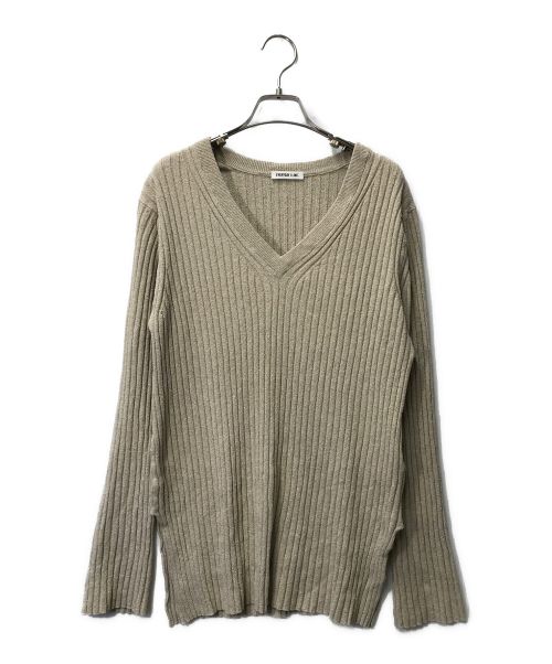 EVERYDAY I LIKE.（エヴリデイ アイ ライク）EVERYDAY I LIKE. (エヴリデイ アイ ライク) シルクネップ Vネック プルオーバー EVERYDAY I LIKE. エヴリデイ アイ ライク 20-080-500-8110 ベージュ サイズ:FREEの古着・服飾アイテム
