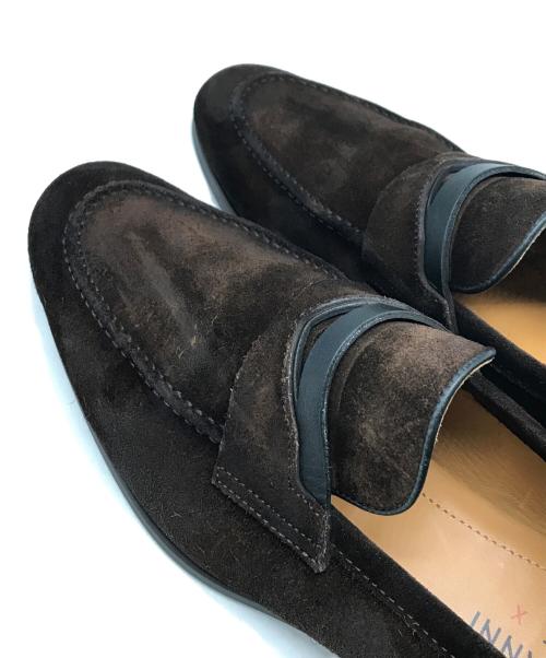 MAGNANNI（マグナーニ）MAGNANNI (マグナーニ) コンビネーション ペニーローファー MAGNANNI マグナーニ　コインローファー 24774　 ブラウン サイズ:SIZE US7の古着・服飾アイテム