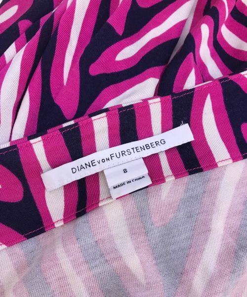 DIANE VON FURSTENBERG（ダイアンフォンファステンバーグ）DIANE VON FURSTENBERG (ダイアンフォンファステンバーグ) ワンピース DIANE VON FURSTENBERG ダイアンフォンファステンバーグ   ピンク サイズ:8の古着・服飾アイテム