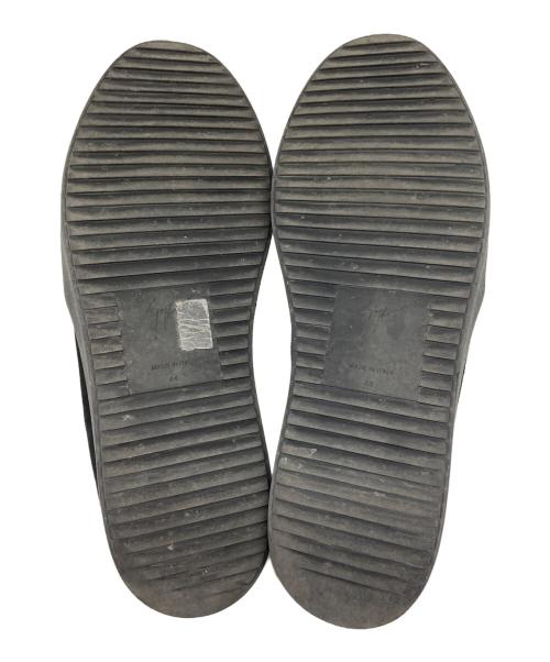 GIUSEPPE ZANOTTI（ジュゼッペザノッティ）GIUSEPPE ZANOTTI (ジュゼッペザノッティ) スウェードスリッポン　ビジュー　サイドジップ ブラック サイズ:SIZE 44の古着・服飾アイテム