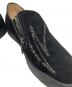 中古・古着 GIUSEPPE ZANOTTI (ジュゼッペザノッティ) スウェードスリッポン　ビジュー　サイドジップ ブラック サイズ:SIZE 44：4500円