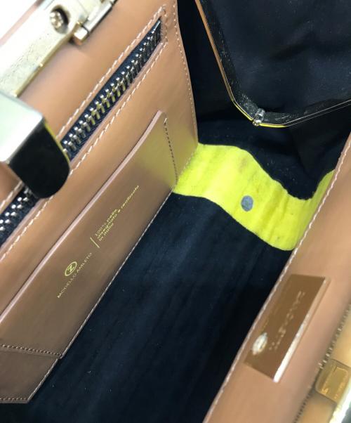 ZANCHETTI（ザンケッティー）ZANCHETTI (ザンケッティー) スウェードショルダーバッグ ZANCHETTI ザンケッティー 2way ハンドバッグ イタリア製 AMLETO20 ブラウン サイズ:下記参照の古着・服飾アイテム