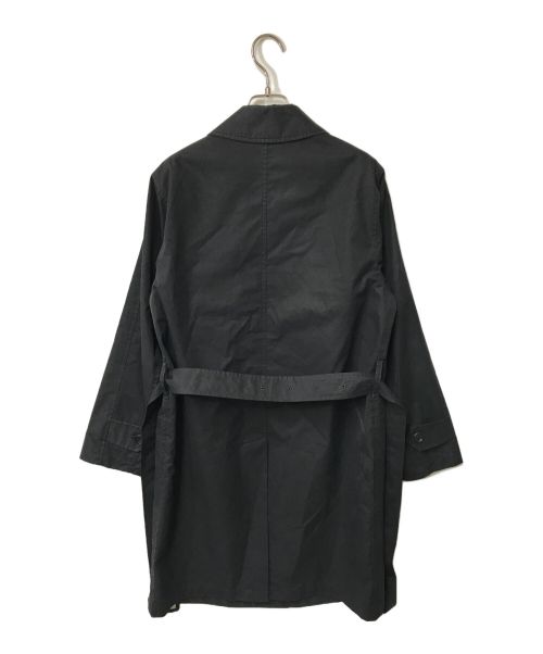 MARGARET HOWELL（マーガレットハウエル）MARGARET HOWELL (マーガレットハウエル) ステンカラーコート ベルテッドコート MARGARET HOWELL マーガレットハウエル MHL VENTILE ベンタイル 日本製 579-5210002 ブラック サイズ:Sの古着・服飾アイテム