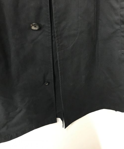 MARGARET HOWELL（マーガレットハウエル）MARGARET HOWELL (マーガレットハウエル) ステンカラーコート ベルテッドコート MARGARET HOWELL マーガレットハウエル MHL VENTILE ベンタイル 日本製 579-5210002 ブラック サイズ:Sの古着・服飾アイテム