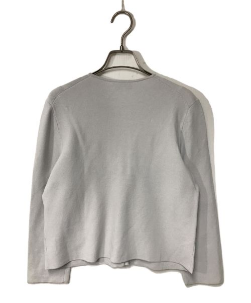 theory（セオリー）theory (セオリー) Wooster Crepe Knit Button FRT Cardi theory セオリー 01-4103725 24年モデル シルバーミスト サイズ:Sの古着・服飾アイテム