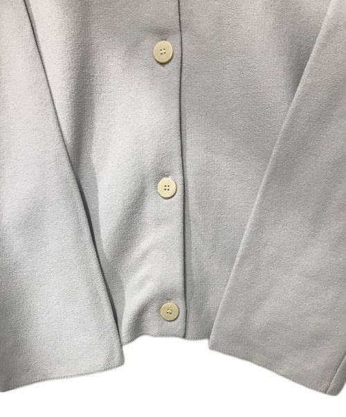 theory（セオリー）theory (セオリー) Wooster Crepe Knit Button FRT Cardi theory セオリー 01-4103725 24年モデル シルバーミスト サイズ:Sの古着・服飾アイテム