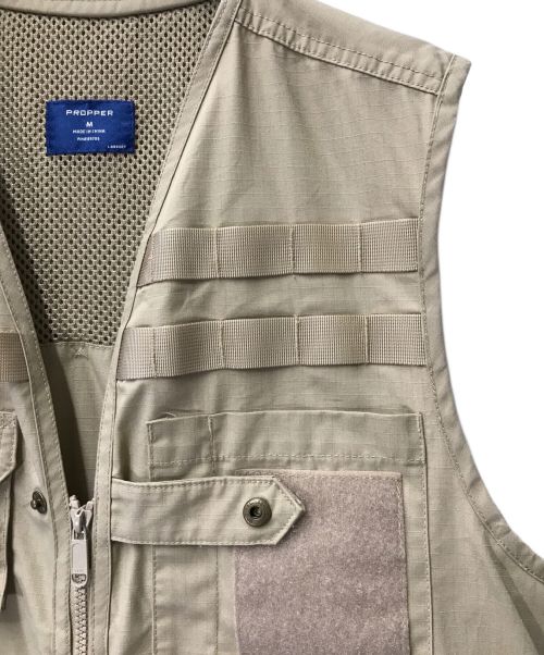 PROPPER（プロッパー）PROPPER (プロッパー) フィッシングベスト PROPPER プロッパー ベージュ ベージュ サイズ:Mの古着・服飾アイテム