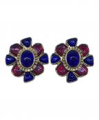 CHANELシャネル）の古着「ヴィンテージイヤリング CHANEL シャネル 94A」｜ブルー×レッド×ゴールド