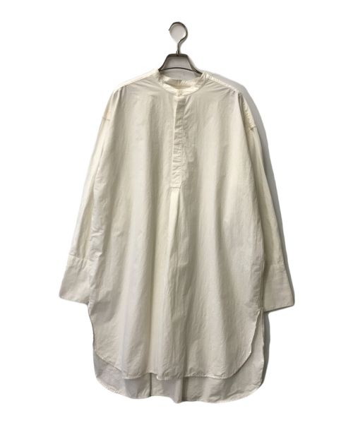 かぐれ（カグレ）かぐれ (カグレ) コットンシルクチュニック シャツワンピース  かぐれ カグレ GA14-23M003 ホワイト サイズ:Freeの古着・服飾アイテム