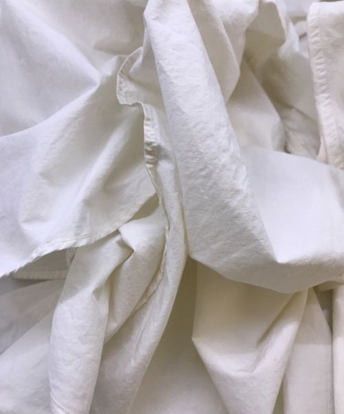 かぐれ（カグレ）かぐれ (カグレ) コットンシルクチュニック シャツワンピース  かぐれ カグレ GA14-23M003 ホワイト サイズ:Freeの古着・服飾アイテム