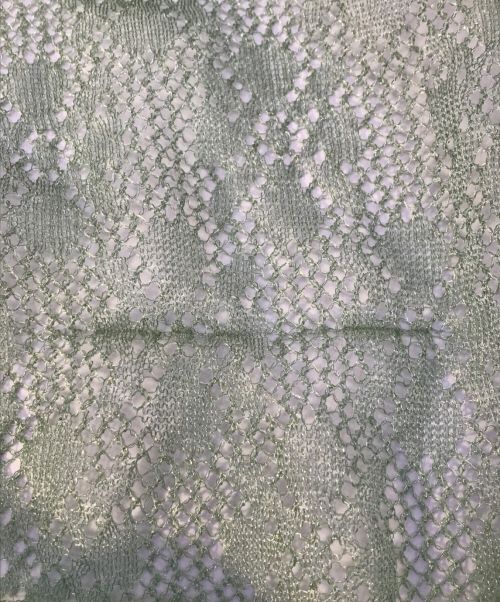 Mame Kurogouchi（マメクロゴウチ）Mame Kurogouchi (マメクロゴウチ) Lace Gown レースガウン ロングカーディガン mame kurogouchi マメクロゴウチ ニットカーディガン 日本製 MM20SS-KN036 グリーン サイズ:1の古着・服飾アイテム