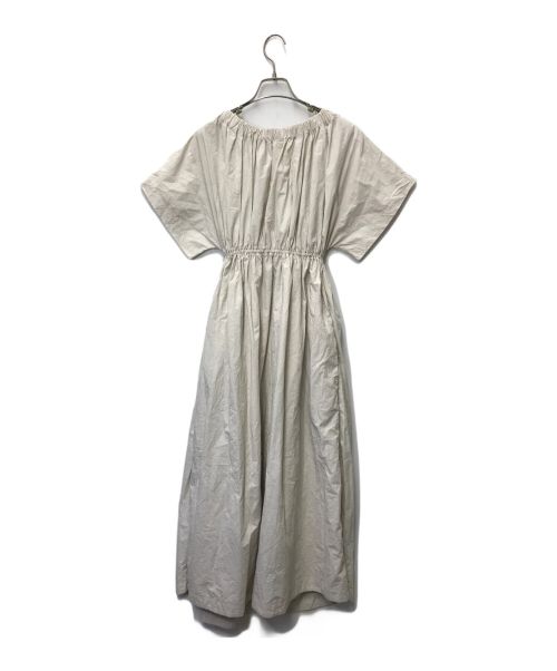 Lauren Manoogian（ローレン マヌージアン）Lauren Manoogian レイヤードワンピース Lauren Manoogian ローレン マヌーギアン ギャザーワンピース アメリカ製 ドルマンスリーブ 27-16-21-16012 ベージュ サイズ:1の古着・服飾アイテム