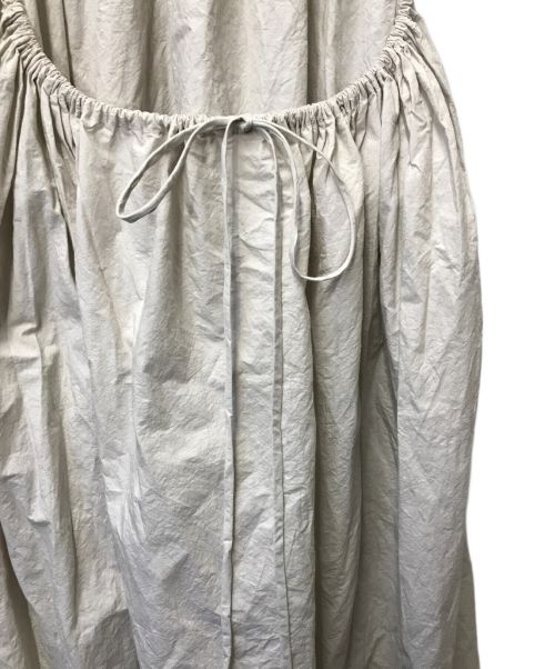 Lauren Manoogian（ローレン マヌージアン）Lauren Manoogian レイヤードワンピース Lauren Manoogian ローレン マヌーギアン ギャザーワンピース アメリカ製 ドルマンスリーブ 27-16-21-16012 ベージュ サイズ:1の古着・服飾アイテム