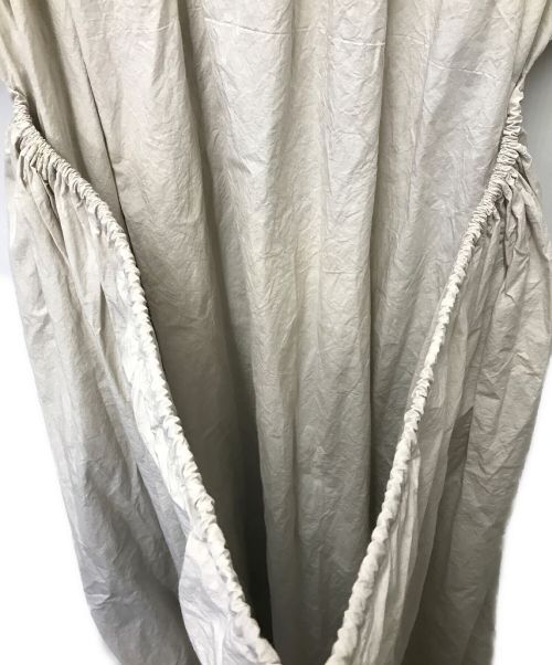 Lauren Manoogian（ローレン マヌージアン）Lauren Manoogian レイヤードワンピース Lauren Manoogian ローレン マヌーギアン ギャザーワンピース アメリカ製 ドルマンスリーブ 27-16-21-16012 ベージュ サイズ:1の古着・服飾アイテム