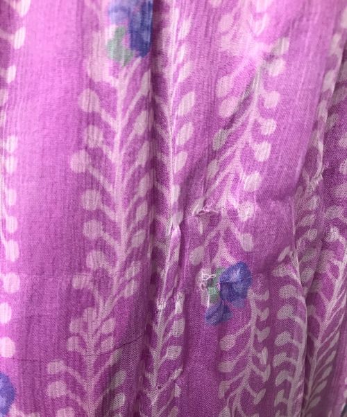 ne quittez pas（ヌキテパ）ne quittez pas (ヌキテパ) シフォンスカート 花柄スカート 総柄 パープル サイズ:-の古着・服飾アイテム