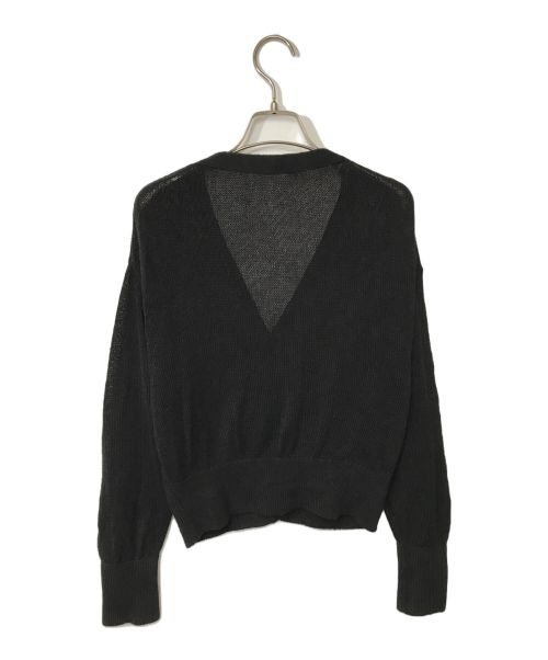 Plage（プラージュ）Plage (プラージュ) シルクリネン V/N カーデ Plage プラージュ Vネックカーディガン 23-080-922-2000-2-0 ブラック サイズ:FREEの古着・服飾アイテム