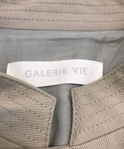 GALERIE VIE（ギャルリーヴィー）GALERIE VIE (ギャルリーヴィー) コットンウールギャバジン ショートトレンチコート/23-08-31-08102/GALERIE VIE/ギャルリーヴィー ベージュ サイズ:SIZE Fの古着・服飾アイテム