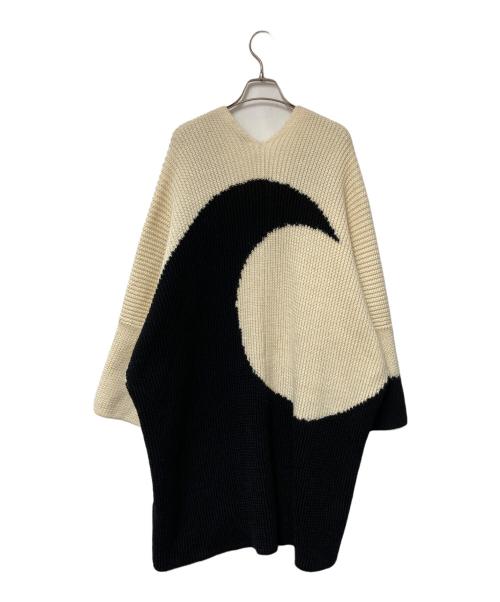 VALENTINO（ヴァレンティノ）VALENTINO (ヴァレンティノ) バイカラーロングカーディガン VALENTINO ヴァレンティノ モノトーン イタリア製 SB3KSA004QR ブラック×アイボリー サイズ:XSの古着・服飾アイテム