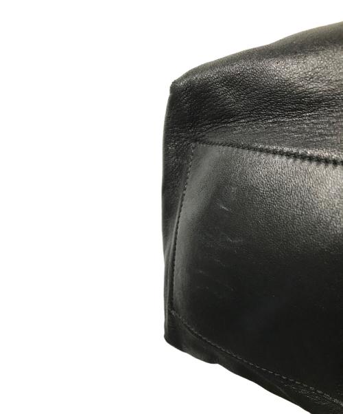 JIL SANDER（ジルサンダー）JIL SANDER (ジルサンダー) ドローストリングショルダーバッグ/クロスボディ レザー巾着バッグ/JSPR853437/JIL SANDER/ブラック/イタリア製 ブラックの古着・服飾アイテム