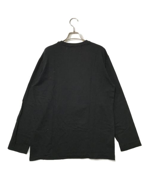 Y's BANG ON!（ワイズバングオン！）Y's BANG ON! (ワイズバングオン！) ロングスリーブカットソー Y's BANG ON! ワイズバングオン！ yohjiyamamoto  ヨウジヤマモト ロンT プリントT 日本製 YA-T33-052 ブラック サイズ:2の古着・服飾アイテム