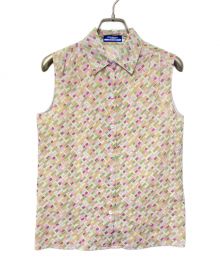BURBERRY BLUE LABEL（バーバリー ブルー レーベル）の古着「総柄ノースリーブシャツ/FE571-410/BURBERRY BLUE LABEL/バーバリーブルーレーベル」｜マルチカラー
