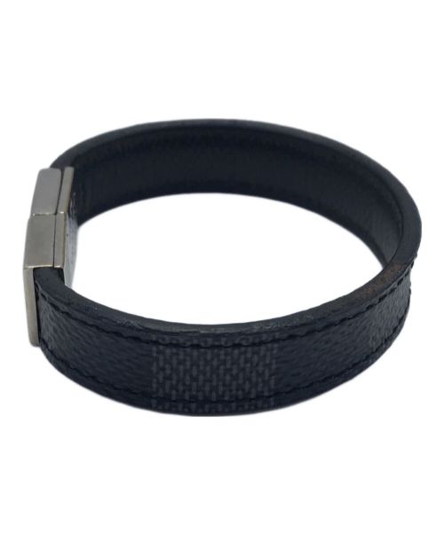 LOUIS VUITTON（ルイ ヴィトン）LOUIS VUITTON (ルイ ヴィトン) ダミエ グラフィット ブラスレ・プルイット ブレスレット ブラック×グレーの古着・服飾アイテム