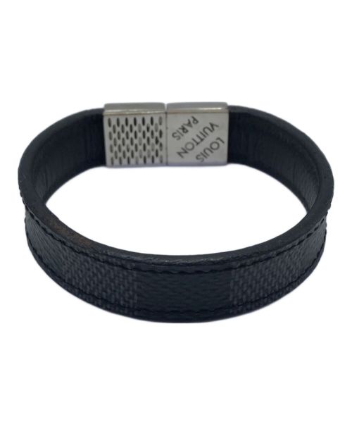 LOUIS VUITTON（ルイ ヴィトン）LOUIS VUITTON (ルイ ヴィトン) ダミエ グラフィット ブラスレ・プルイット ブレスレット ブラック×グレーの古着・服飾アイテム