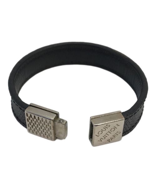 LOUIS VUITTON（ルイ ヴィトン）LOUIS VUITTON (ルイ ヴィトン) ダミエ グラフィット ブラスレ・プルイット ブレスレット ブラック×グレーの古着・服飾アイテム
