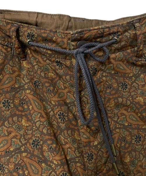 J.S HOMESTEAD（ジャーナルスタンダード ホームステッド）J.S HOMESTEAD DYED PAISLEY DART HEM MIL TROUSERS J.S HOMESTEAD ジャーナルスタンダード ホームステッド 20030470145010 ブラウン ペイズリー ワイド イージーパンツの古着・服飾アイテム
