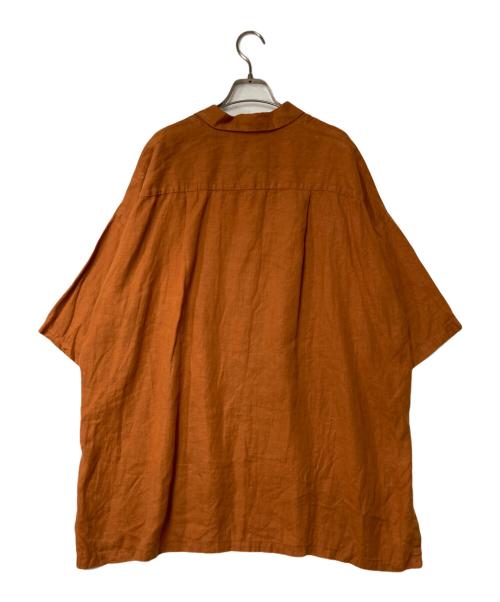 nest Robe（ネストローブ）nest Robe (ネストローブ) ヘンプオープンカラーシャツ 01213-1087 オレンジ サイズ:Fの古着・服飾アイテム
