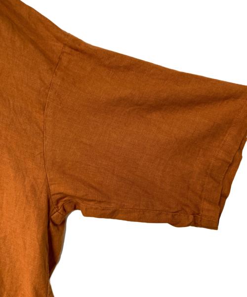 nest Robe（ネストローブ）nest Robe (ネストローブ) ヘンプオープンカラーシャツ 01213-1087 オレンジ サイズ:Fの古着・服飾アイテム