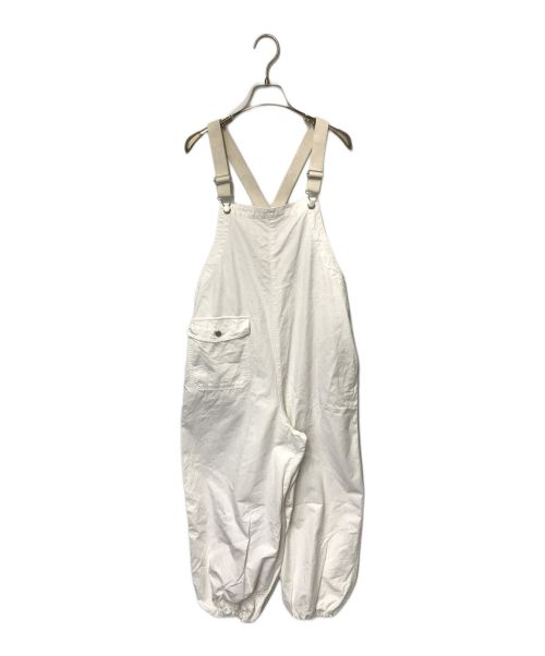 Spick and Span（スピック＆スパン）Spick and Span (スピックアンドスパン) リップストップ オーバーオール /23030200320020/フロントポケット/ドローコード ホワイト サイズ:Fの古着・服飾アイテム