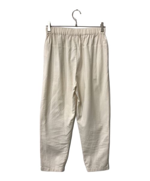evam eva（エヴァムエヴァ）evam eva (エヴァムエヴァ) cotton tuck pants evam eva エヴァムエヴァ E221T199 アイボリー アイボリー サイズ:1の古着・服飾アイテム