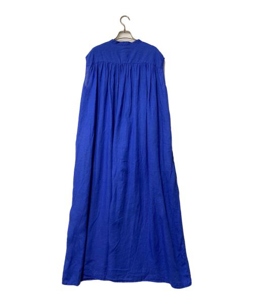 ORCIVAL（オーシバル）ORCIVAL (オーシバル) リネンノースリーブワンピース OR-G0056 YLF ブルー サイズ:1の古着・服飾アイテム