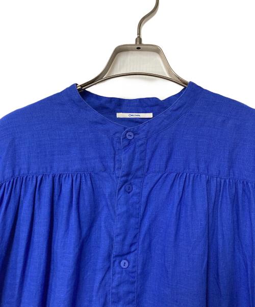 ORCIVAL（オーシバル）ORCIVAL (オーシバル) リネンノースリーブワンピース OR-G0056 YLF ブルー サイズ:1の古着・服飾アイテム