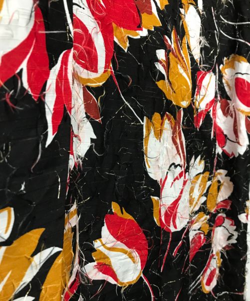 MARNI（マルニ）MARNI (マルニ) フローラル切替ワンピース MARNI マルニ ABJE0725Q0 21AW ひざ丈フラワーリボンワンピース  ネイビー サイズ:36の古着・服飾アイテム