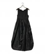 HACHEアッシュ）の古着「切替ノースリーブワンピース」｜ブラック