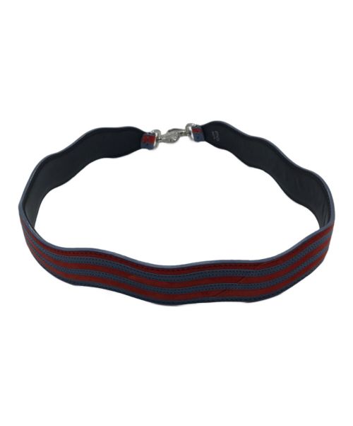 FENDI（フェンディ）FENDI (フェンディ) レザーショルダーストラップ FENDI/フェンディ オレンジ×ブルーの古着・服飾アイテム