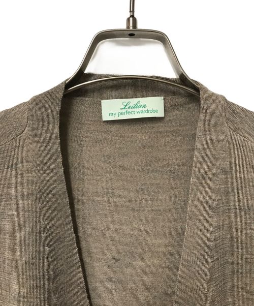 Leilian（レリアン）Leilian (レリアン) ロングニットカーディガン 1003823 Leilian/レリアン ブラウン サイズ:13+の古着・服飾アイテム