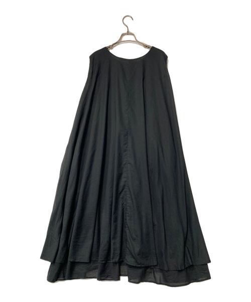 mizuiro-ind（ミズイロインド）mizuiro-ind (ミズイロインド) ノースリーブワンピース ブラック サイズ:FREEの古着・服飾アイテム