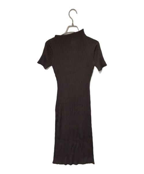 anuans（アニュアンス）anuans (アニュアンス) アシメネックストレートニットワンピース anuans アニュアンス ブラウン サイズ:Fの古着・服飾アイテム