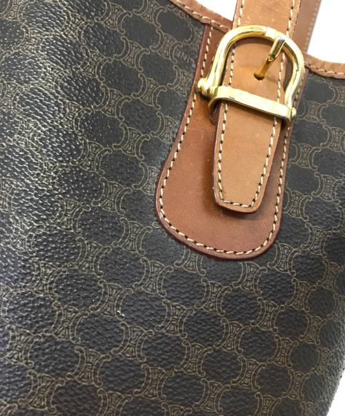 CELINE（セリーヌ）CELINE (セリーヌ) マカダム柄 ワンショルダートートバッグ CELINE セリーヌ OLD CELINE ブラウン MC97/2 ブラウンの古着・服飾アイテム