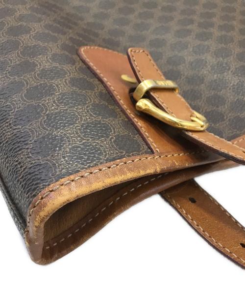 CELINE（セリーヌ）CELINE (セリーヌ) マカダム柄 ワンショルダートートバッグ CELINE セリーヌ OLD CELINE ブラウン MC97/2 ブラウンの古着・服飾アイテム