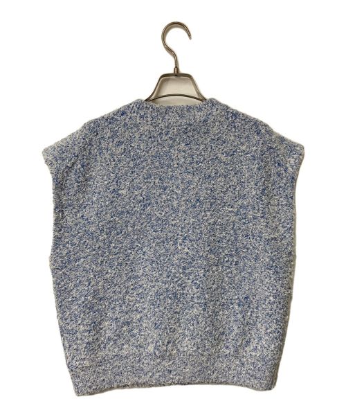 MACPHEE（マカフィー）MACPHEE (マカフィー) ツイーディー クルーネックジレ MACPHEE マカフィ トゥモローランド 金釦 12-02-41-02101 ブルー×ホワイト サイズ:Sの古着・服飾アイテム