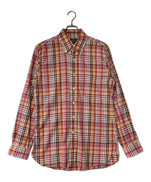 BROOKS BROTHERS（ブルックスブラザーズ）BROOKS BROTHERS (ブルックスブラザーズ) BDチェックシャツ オレンジ サイズ:Mの古着・服飾アイテム