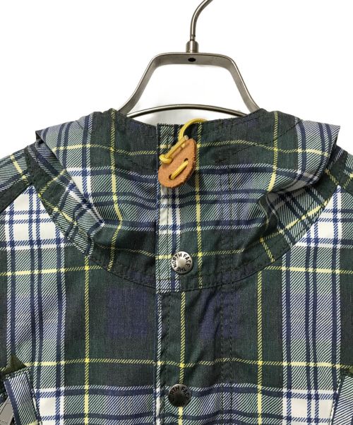 THE NORTHFACE PURPLELABEL（ザ・ノースフェイス パープルレーベル）THE NORTHFACE PURPLELABEL チェックマウンテンパーカー THE NORTHFACE PURPLELABEL ザ・ノースフェイス パープルレーベル NP2174N グリーン×ネイビー グリーン×ネイビー サイズ:Mの古着・服飾アイテム