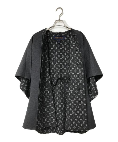 LOUIS VUITTON（ルイ ヴィトン）LOUIS VUITTON (ルイ ヴィトン) モノグラム ウールシルクポンチョコート LOUIS VUITTON ルイ ヴィトン FGC038QWE グレー サイズ:34の古着・服飾アイテム